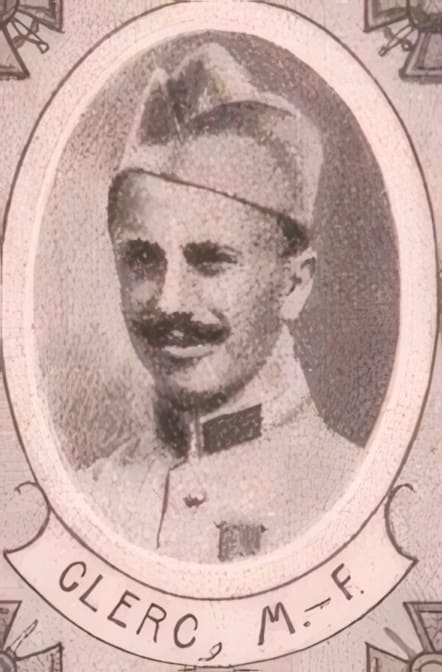 Portrait de CLERC François Maurice prêtre, docteur en théologie et philosophie, professeur à Rome, prêtre soldat de la Première Guerre mondiale