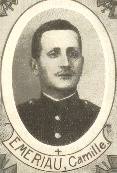 Portrait de ÉMÉRIAU Camille, sous-diacre, prêtre soldat de la Première Guerre mondiale