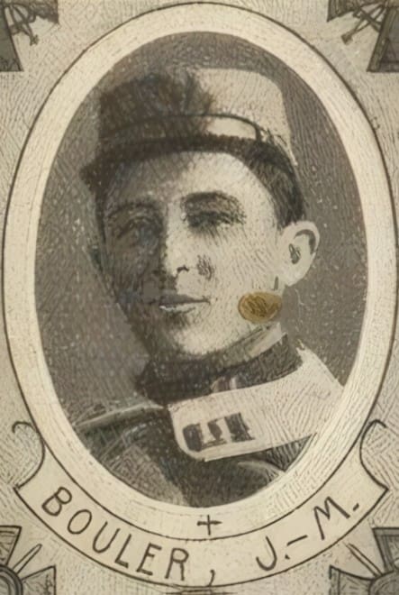 Portrait de BOULER Joseph-Marie, clerc minoré, prêtre soldat de la Première Guerre mondiale