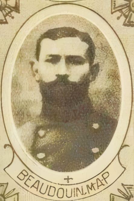 Portrait de BEAUDOIN Marcel-Alphonse-Paul, curé, prêtre soldat de la Première Guerre mondiale