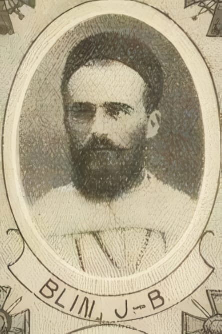 Portrait de BLIN Jean-Baptiste, professeur à la scolastique de Carthage, prêtre soldat de la Première Guerre mondiale