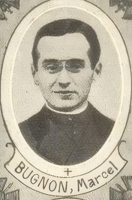 Portrait de BUGNON Marcel, clerc minoré, prêtre soldat de la Première Guerre mondiale
