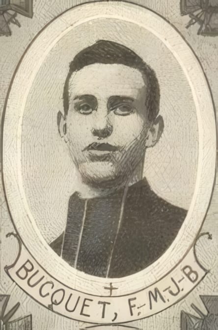 Portrait de BUCQUET François Marie Jean Baptiste, clerc tonsuré, prêtre soldat de la Première Guerre mondiale