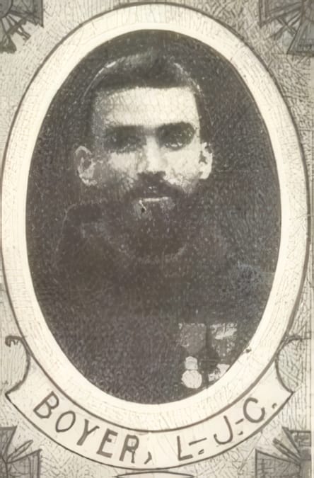 Portrait de BOYER Laurent-Jules-Célestin, étudiant au Petit-Rome de Fribourg, profès, prêtre soldat de la Première Guerre mondiale