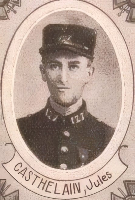 Portrait de CASTHELAIN Jules, novice, prêtre soldat de la Première Guerre mondiale