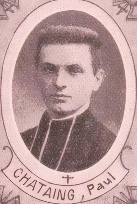 Portrait de CHATAING Paul René Louis, séminariste, prêtre soldat de la Première Guerre mondiale
