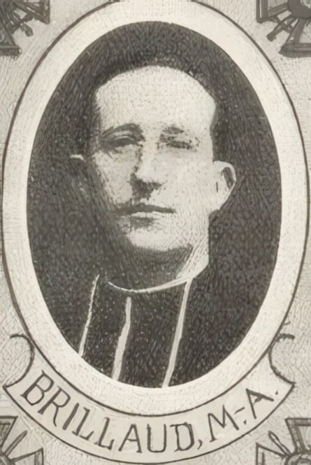 Portrait de BRILLAUD Maurice-Alexandre, curé de Chiré-en-Montreuil, prêtre soldat de la Première Guerre mondiale