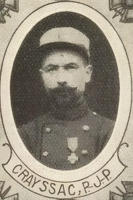 Portrait de CRAYSSAC Pierre Joseph Paul, curé, prêtre soldat de la Première Guerre mondiale