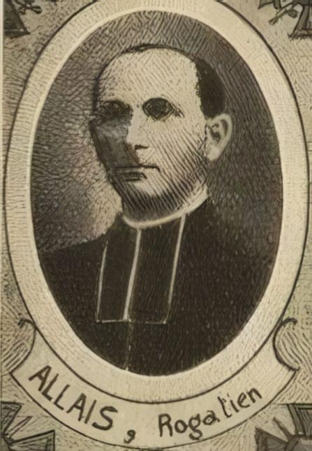 Portrait de Rogatien Allais, vicaire du diocèse de Nantes, aumônier militaire, Livre d'or du Clergé 1914-1918