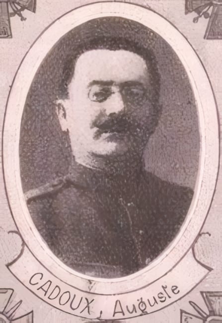 Portrait de CADOUX Auguste, curé, prêtre soldat de la Première Guerre mondiale