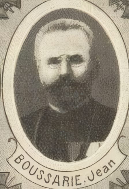 Portrait de BOUSSARIE Jean, prêtre desservant à Javerlhac, aumônier titulaire de la Marine, prêtre soldat de la Première Guerre mondiale