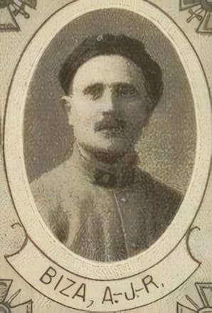 Portrait de BIZA Antoine-Joseph-Raymond, curé, prêtre soldat de la Première Guerre mondiale