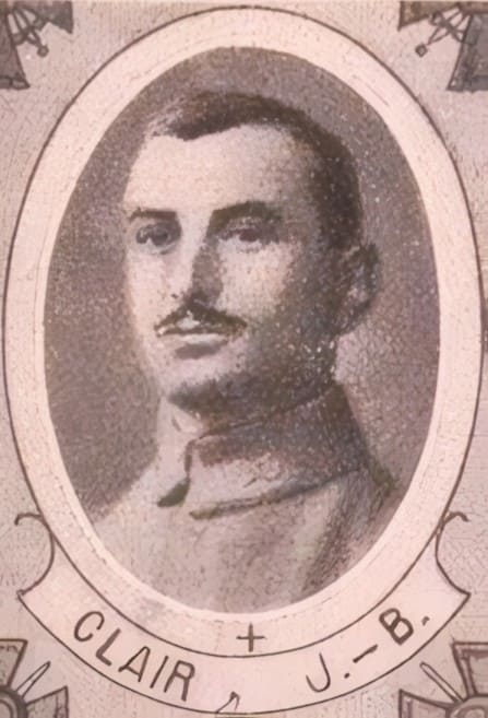 Portrait de CLAIR Jean Baptiste Victor Auguste, séminariste, prêtre soldat de la Première Guerre mondiale