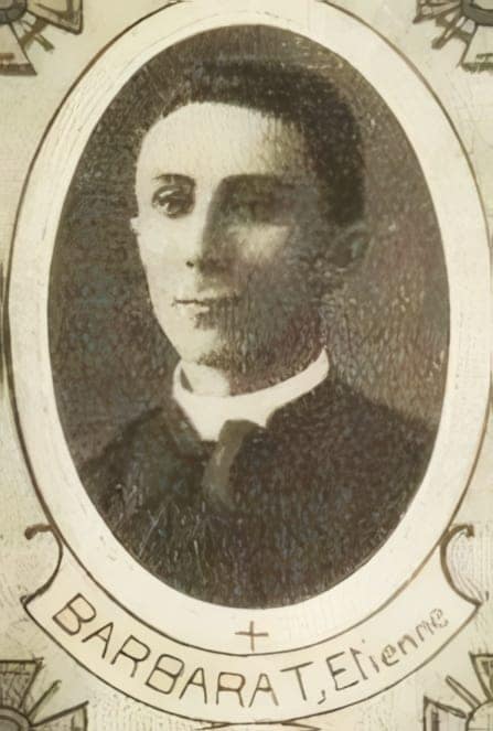 Portrait de Étienne Barbarat, clerc minoré — séminaire français à Rome du diocèse de Châlons, Livre d'or du Clergé 1914-1918