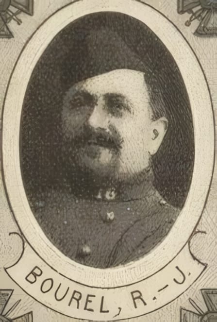Portrait de BOUREL Raoul-Jean, curé de La Marguerite-Liausson, prêtre soldat de la Première Guerre mondiale