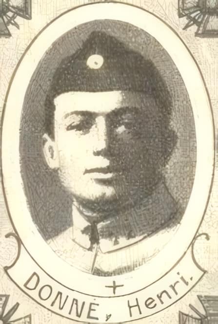 Portrait de DONNÉ Henri, maître de chapelle, prêtre soldat de la Première Guerre mondiale