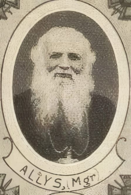 Portrait de Mgr Eugène-Marie-Joseph Allys, évêque titulaire de phacusa / vicaire apostolique de cochinchine septentrionale, Missions Étrangères de Paris, Légion d'honneur, Livre d'or du Clergé 1914-1918