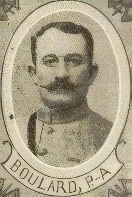 Portrait de BOULARD Pierre-Antoine, vicaire à Aumont, lieutenant, prisonnier de guerre, prêtre soldat de la Première Guerre mondiale