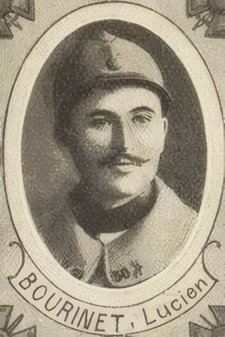 Portrait de BOURINET Lucien, vicaire à la cathédrale d'Angoulême, prêtre soldat de la Première Guerre mondiale