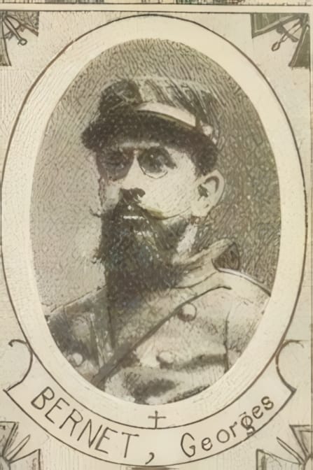 Portrait de BERNET Georges, vicaire, prêtre soldat de la Première Guerre mondiale