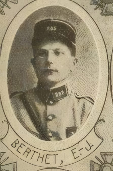Portrait de BERTHET Émile-Jules, clerc minoré, prêtre soldat de la Première Guerre mondiale