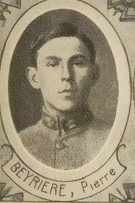 Portrait de BEYRIÈRE Pierre, professeur immaculée-conception à pau, prêtre soldat de la Première Guerre mondiale