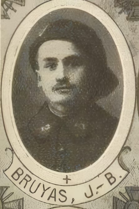 Portrait de BRUYAS Jean Baptiste, séminariste, prêtre soldat de la Première Guerre mondiale