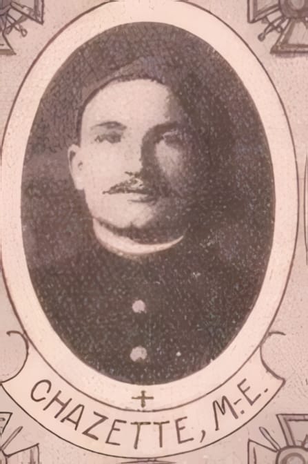 Portrait de CHAZETTE Marcel Émile, scolastique, prêtre soldat de la Première Guerre mondiale