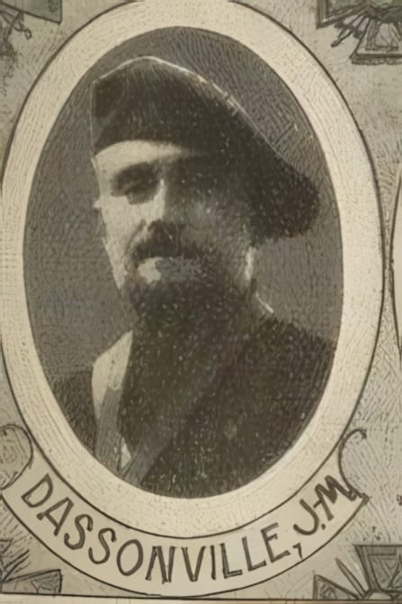 Portrait de DASSONVILLE Joseph Marie, prêtre professeur, prêtre soldat de la Première Guerre mondiale