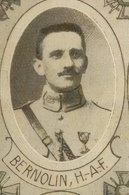 Portrait de BERNOLIN Henri-Auguste-Félix, religieux trappiste, prêtre soldat de la Première Guerre mondiale