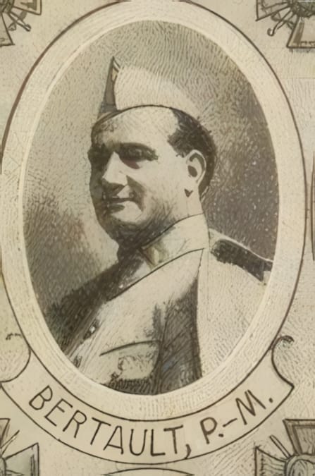 Portrait de BERTAULT Philippe-Marie, professeur petit séminaire de tours, prêtre soldat de la Première Guerre mondiale