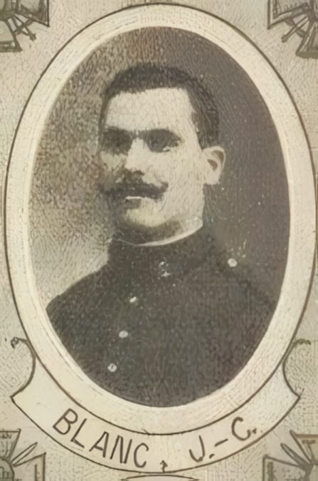 Portrait de BLANC Jean-Claude, frère professeur, prêtre soldat de la Première Guerre mondiale