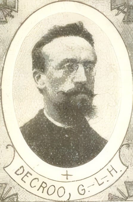 Portrait de DECROO Georges Louis Henri, prêtre supérieur de mission, prêtre soldat de la Première Guerre mondiale