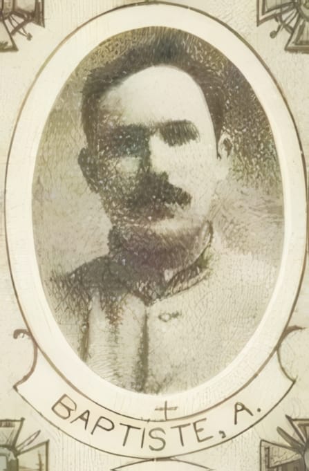 Portrait de Antoine Baptiste, vicaire du diocèse de Saint-Flour, brancardier, Livre d'or du Clergé 1914-1918