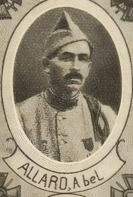 Portrait de Abel-Fernand Allard, vicaire du diocèse de Rouen, brancardier, Livre d'or du Clergé 1914-1918