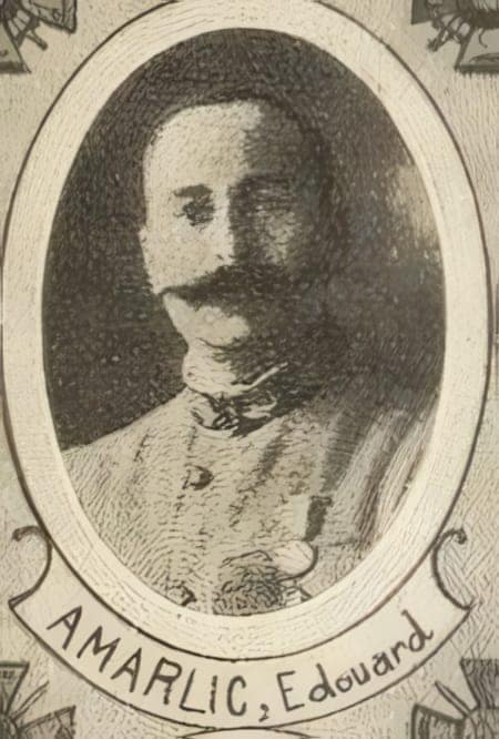Portrait de Édouard-François Amarlic, curé du diocèse de Albi, brancardier, Livre d'or du Clergé 1914-1918