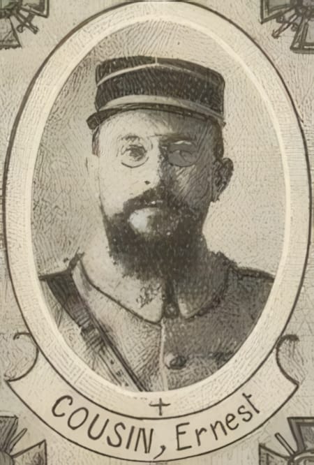 Portrait de COUSIN Ernest, vicaire, prêtre soldat de la Première Guerre mondiale