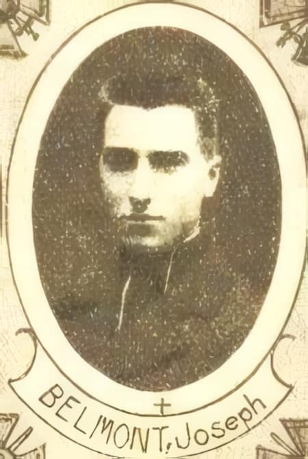 Portrait de BELMONT Joseph-Regis, séminariste, prêtre soldat de la Première Guerre mondiale