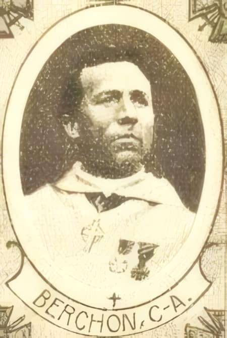 Portrait de BERCHON Charles-Auguste, professeur école saint-pierre à fribourg, prêtre soldat de la Première Guerre mondiale