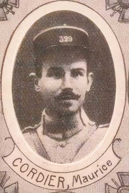 Portrait de CORDIER Maurice Georges Paul, prêtre, prêtre soldat de la Première Guerre mondiale