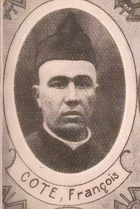 Portrait de COTE François, aumônier d'hôpital, prêtre soldat de la Première Guerre mondiale