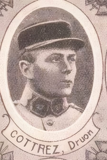 Portrait de COTTREZ Druon Joseph, prêtre, professeur, prêtre soldat de la Première Guerre mondiale