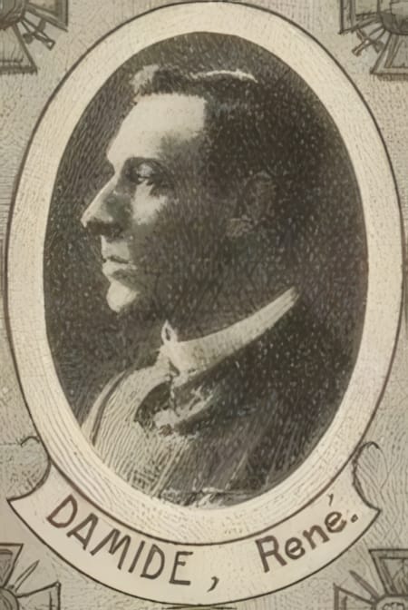 Portrait de DAMIDE René, prêtre, prêtre soldat de la Première Guerre mondiale