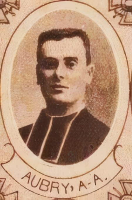 Portrait de Alexis-Armand Aubry, professeur / supérieur du diocèse de Orléans, brancardier, Livre d'or du Clergé 1914-1918