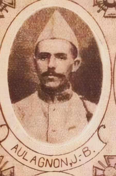 Portrait de Jean-Baptiste Aulagnon, clerc tonsuré du diocèse de Lyon, brancardier, Livre d'or du Clergé 1914-1918