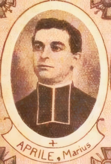 Portrait de Marius Aprile, vicaire du diocèse de Lyon, aumônier militaire, Livre d'or du Clergé 1914-1918
