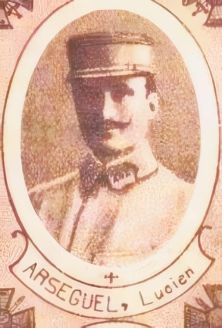 Portrait de Lucien Arseguel, vicaire du diocèse de Pamiers, Croix de guerre, Livre d'or du Clergé 1914-1918