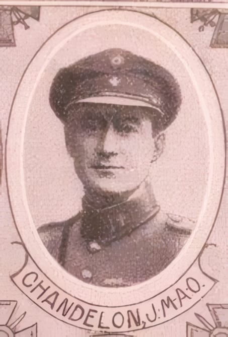 Portrait de CHANDELON José Marie Armand Olivier, vicaire, prêtre soldat de la Première Guerre mondiale