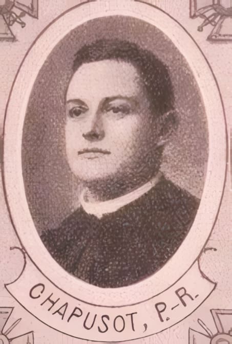 Portrait de CHAPUSOT Paul Robert, étudiant Séminaire français de Rome / Professeur, prêtre soldat de la Première Guerre mondiale