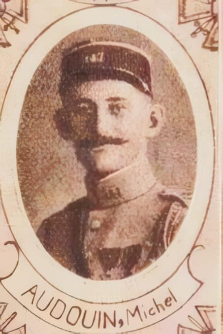 Portrait de Michel Audouin, séminariste du diocèse de Angers, Livre d'or du Clergé 1914-1918